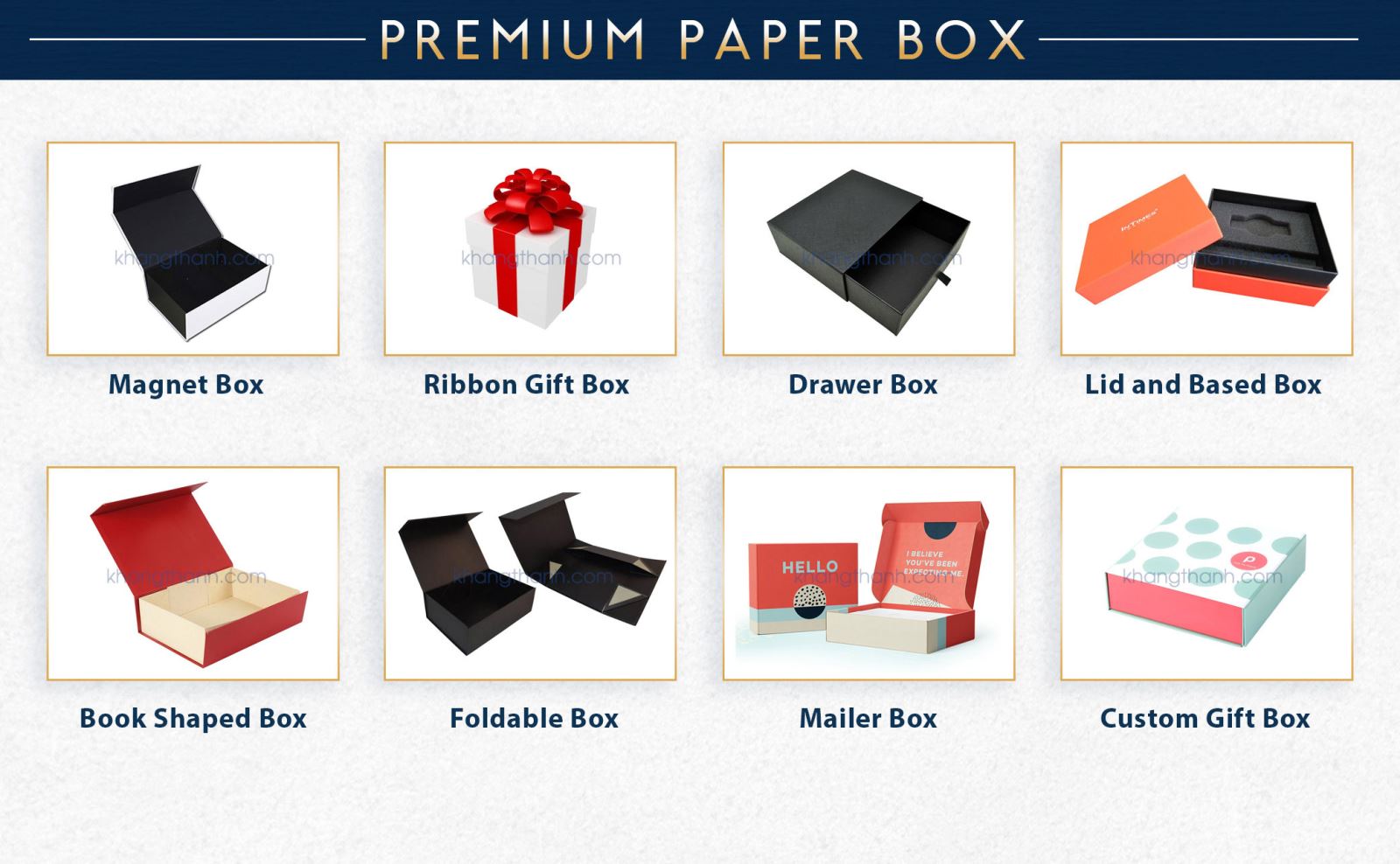 premium gift paper box