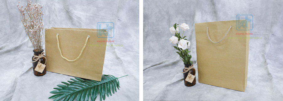 kraft shopping paper bag Khang Thanh packaging company in Vietnam