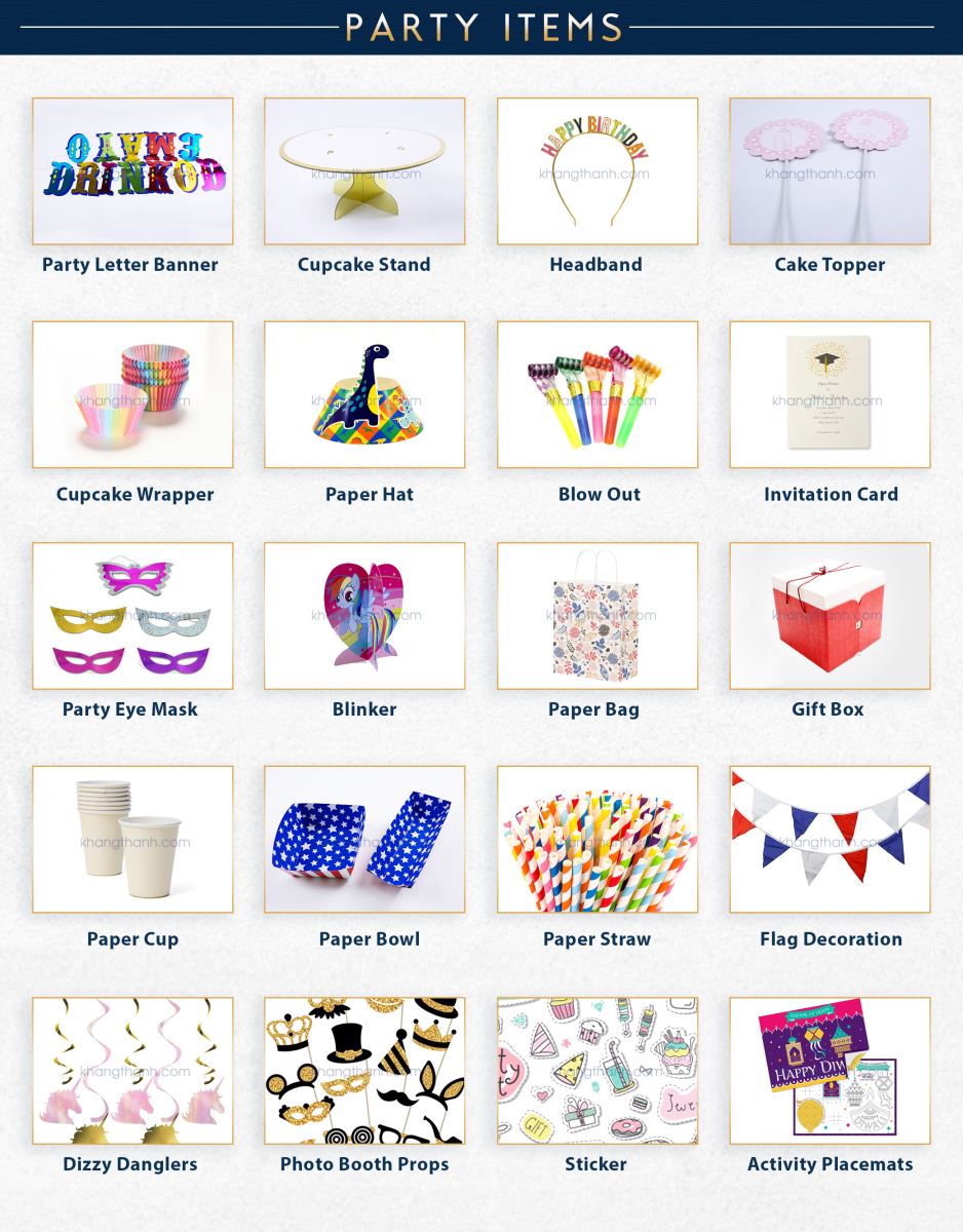 Danh sách decorative items for birthday độc đáo và đặc biệt để trang trí sinh nhật