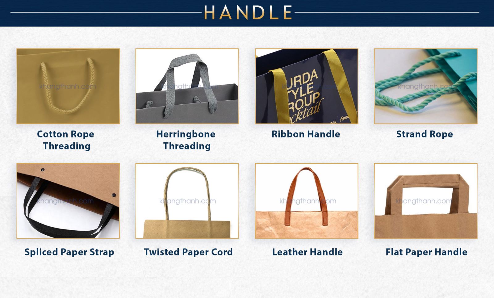 Types of bag handles new arrivals