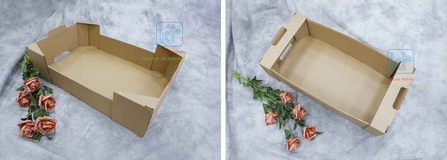 PDQ display cardboard tray Khang Thanh packaging company in Vietnam