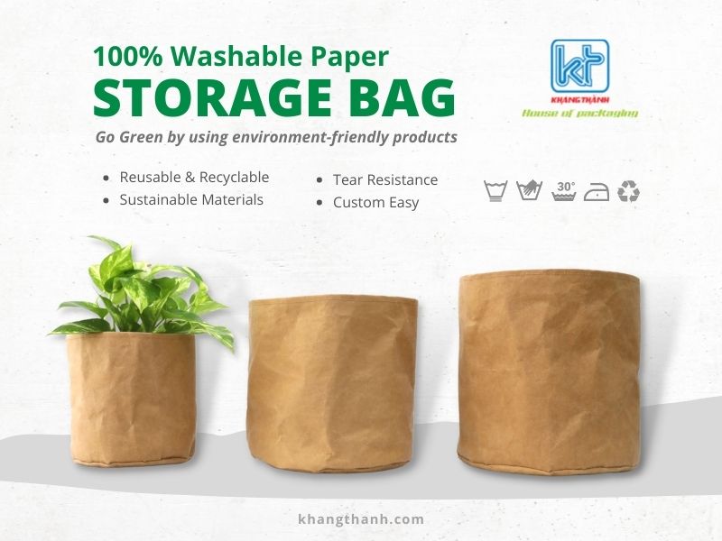 washable paper bags Khang Thanh packaging