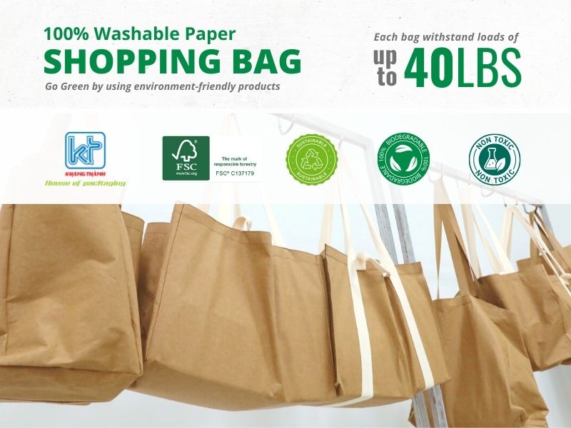 washable paper shopping bag Khang Thanh