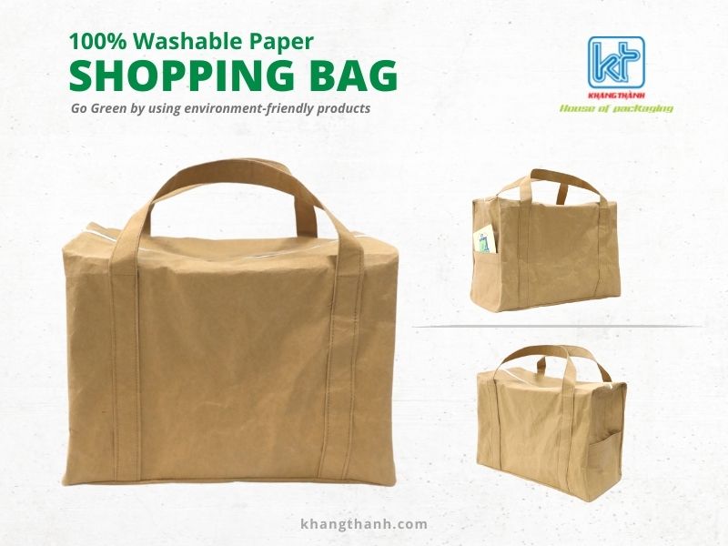 washable paper gorcery shopping bag Khang Thanh