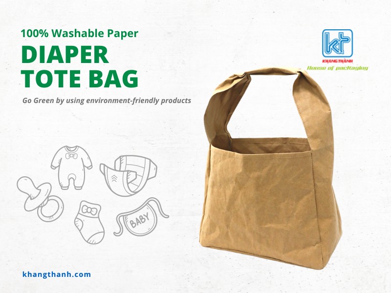 washable paper tote bag Khang Thanh