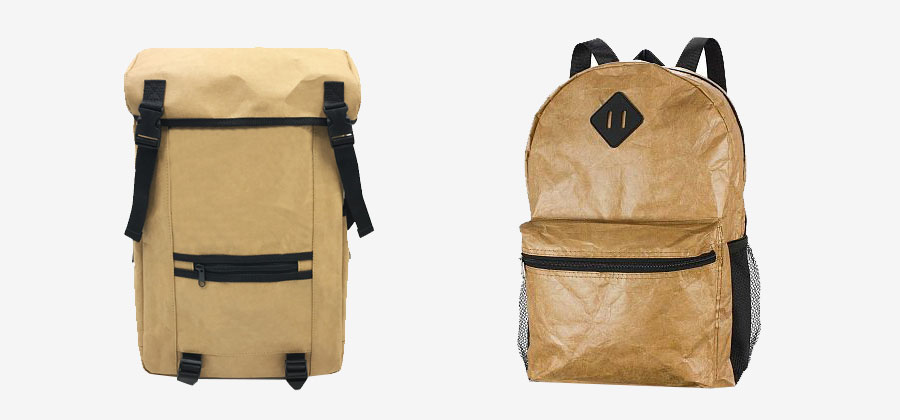 washed paper backpack