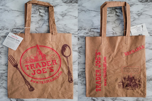 10 Ideas for recycling Trade Joe's washable paper bags 